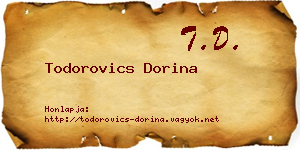 Todorovics Dorina névjegykártya